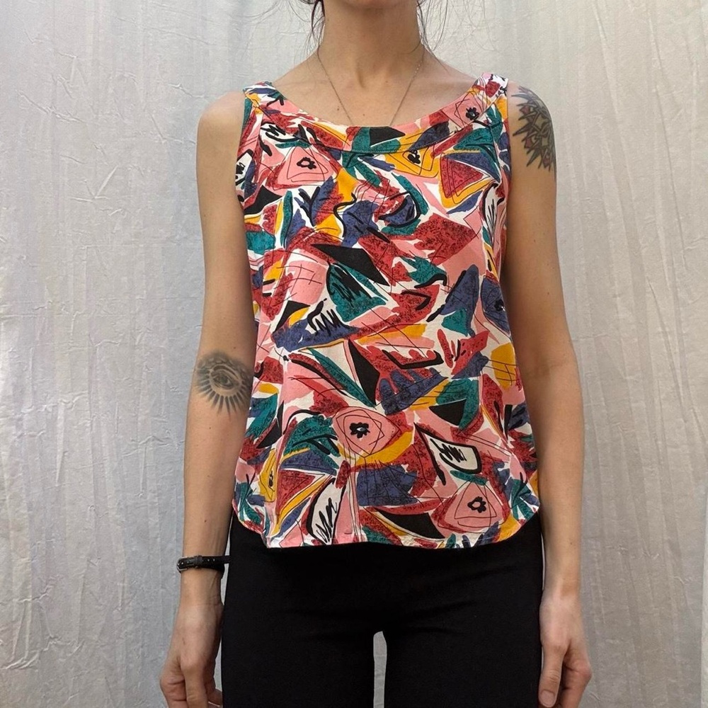 Colorful Abstract‎ Women's Top